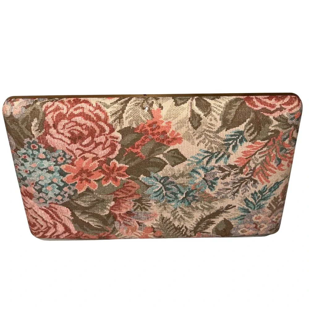 Floral Jewelry Box with Trinket Box Organizer Retro Vanity Storage Cottagecore